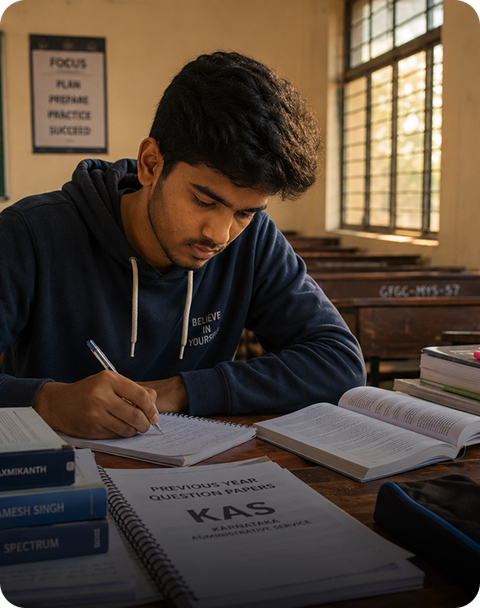 Students studying